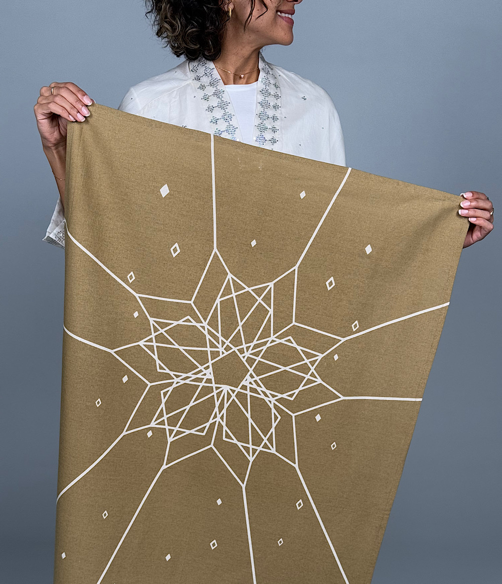 UN QUILTED RUG - BEIGE