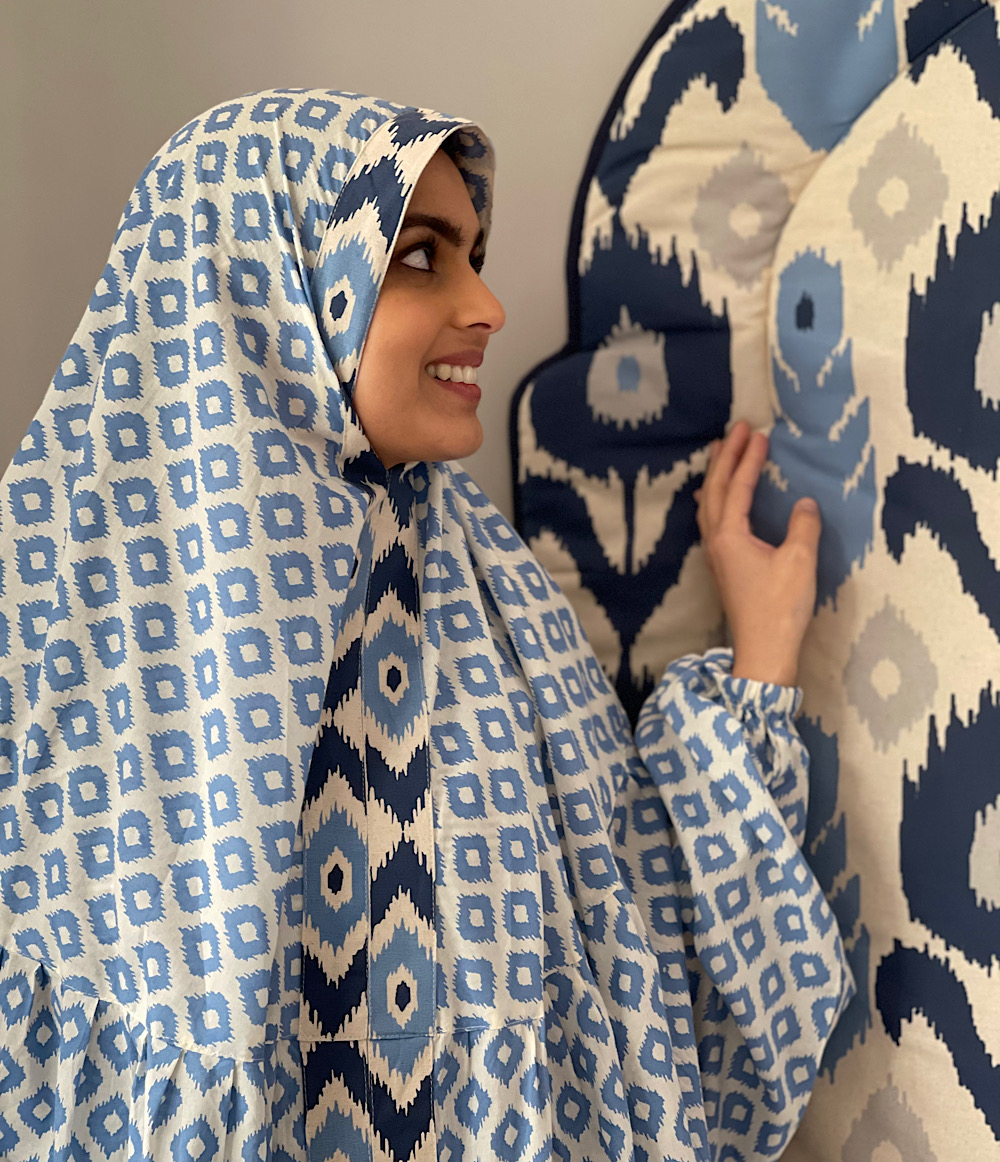 IKAT PRAYER  SET - BLUE 