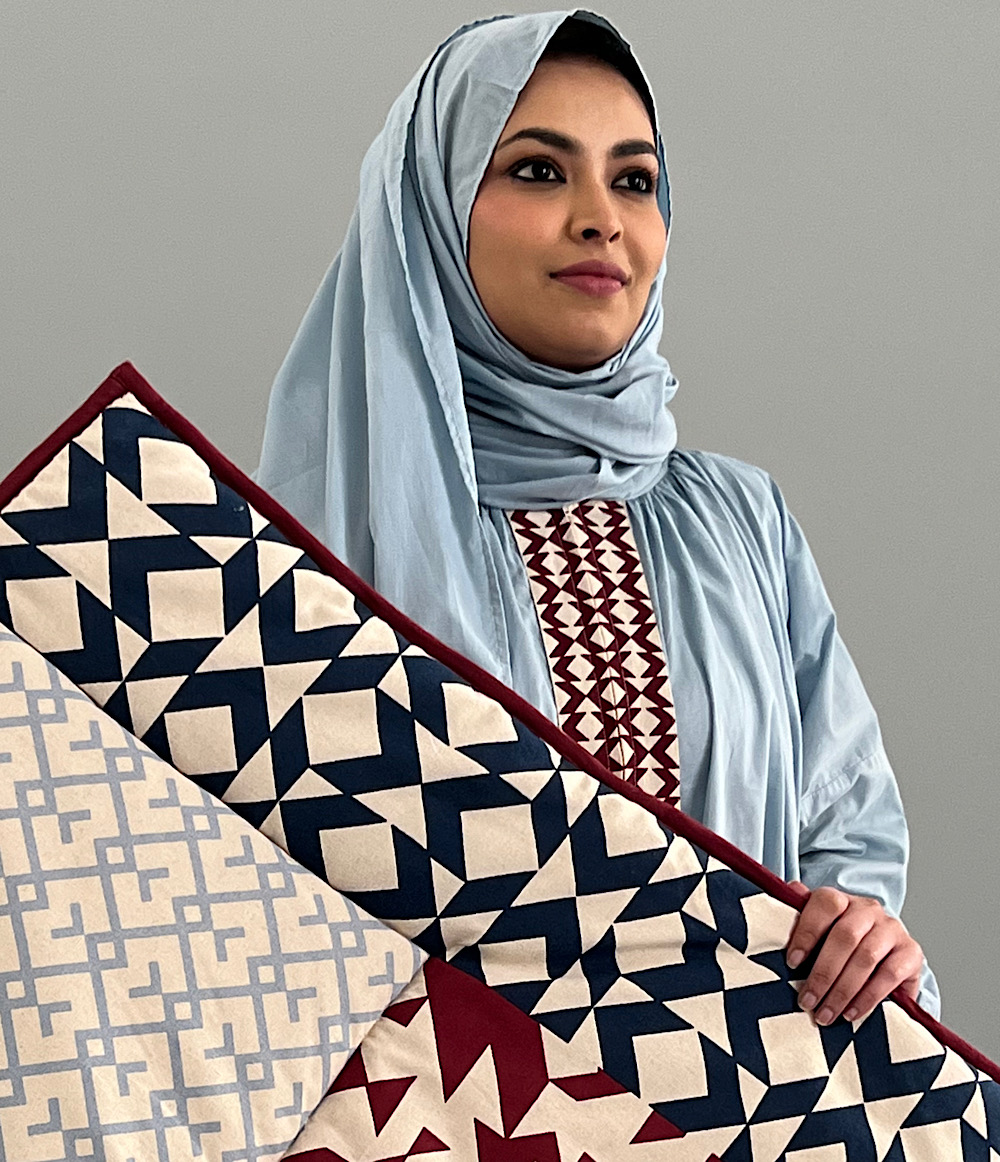 SCARF PRAYER SET -  NAVY 