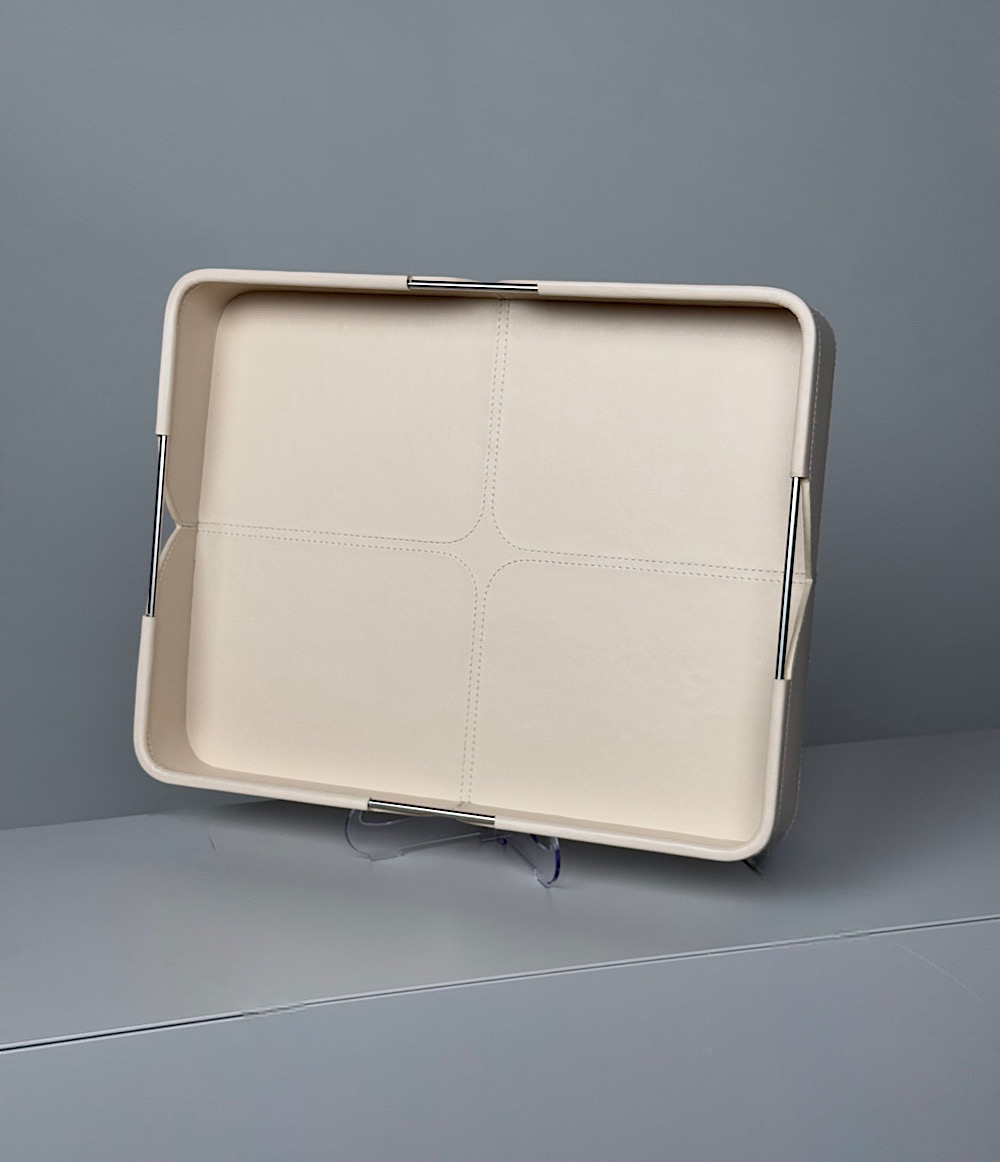 SMALL RECTANGULAR TRAY - CREAM 