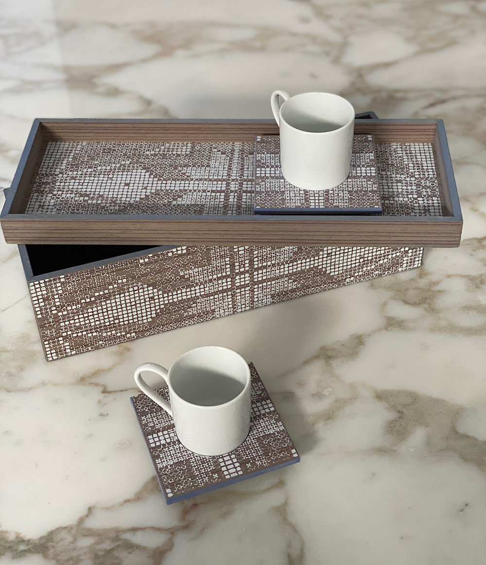 TURKISH COFFEE SET OF 2 - GRAY 