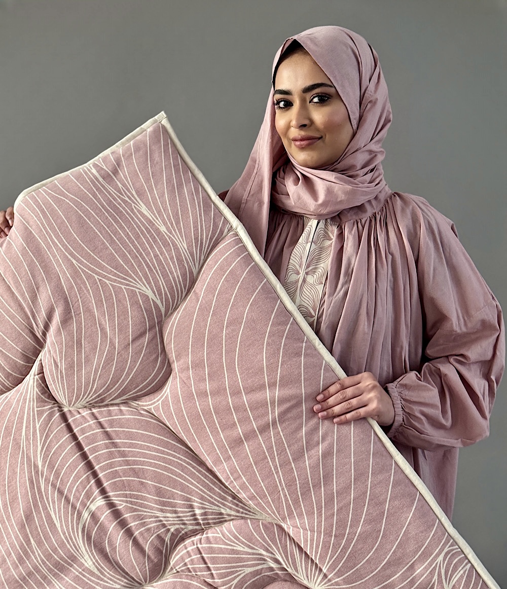 SCARF PRAYER SET - DUSTY PINK