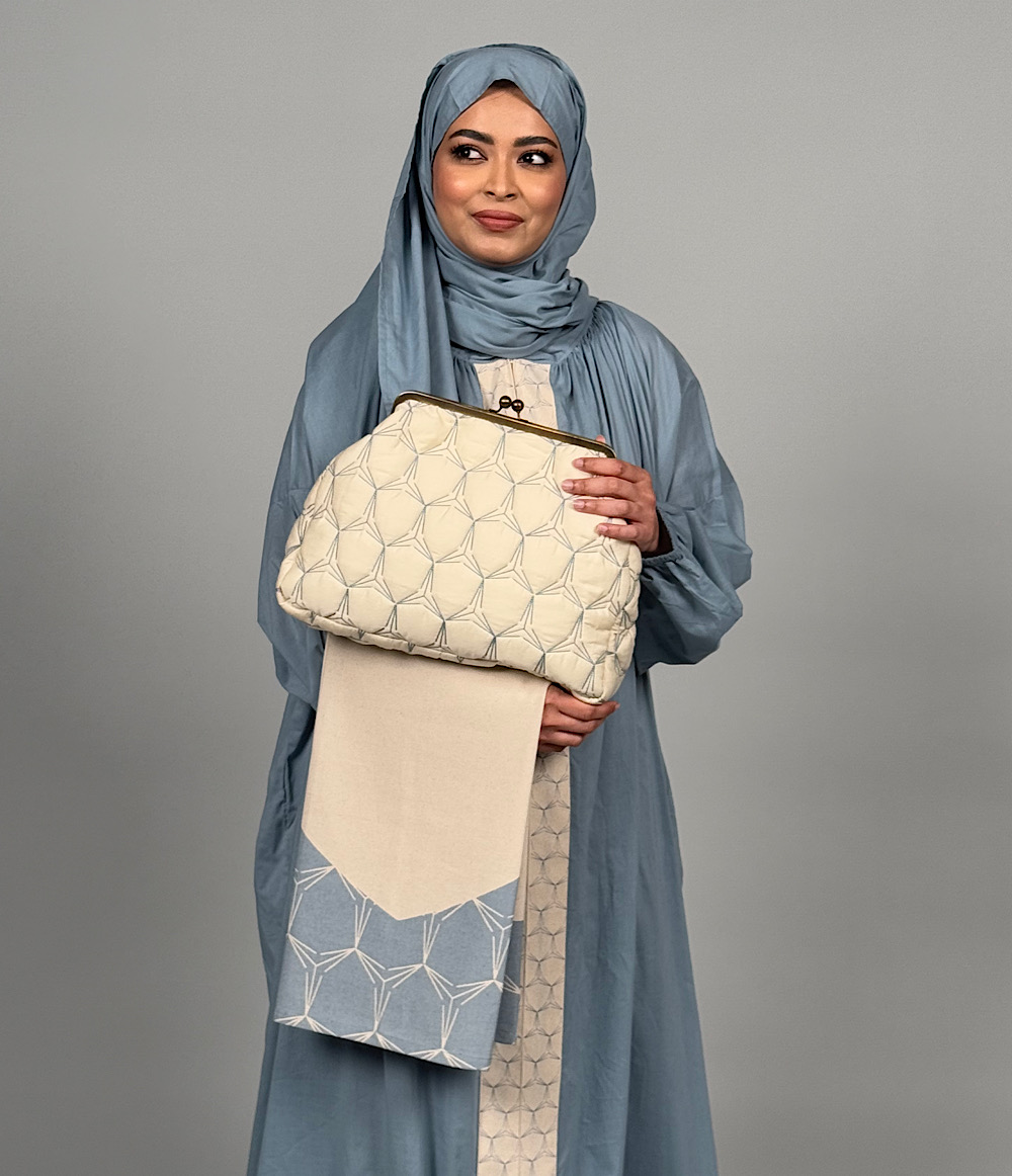 SCARF PRAYER   SET - AQUA